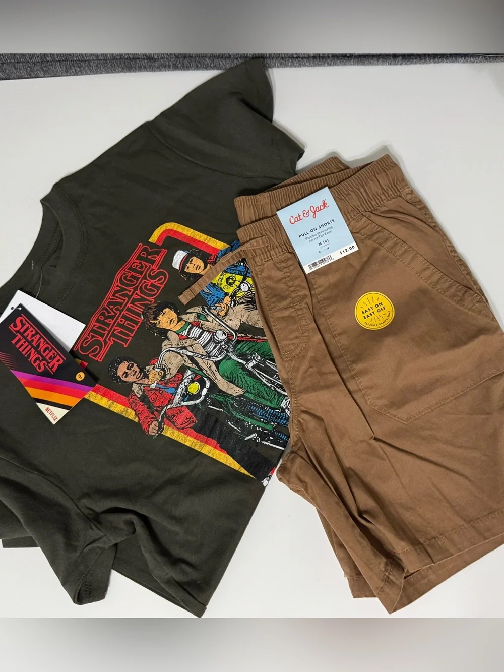 Graphic Tee and Cat & Jack Brown Shorts Set